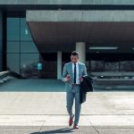 a man walking a man walking